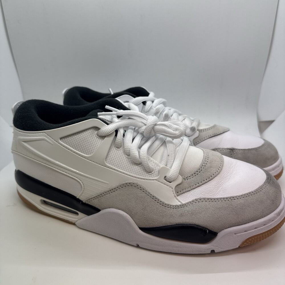 Nike Air Jordan 4 RM White Black Neutral Gray FQ7939-110 Men's Size 10.5